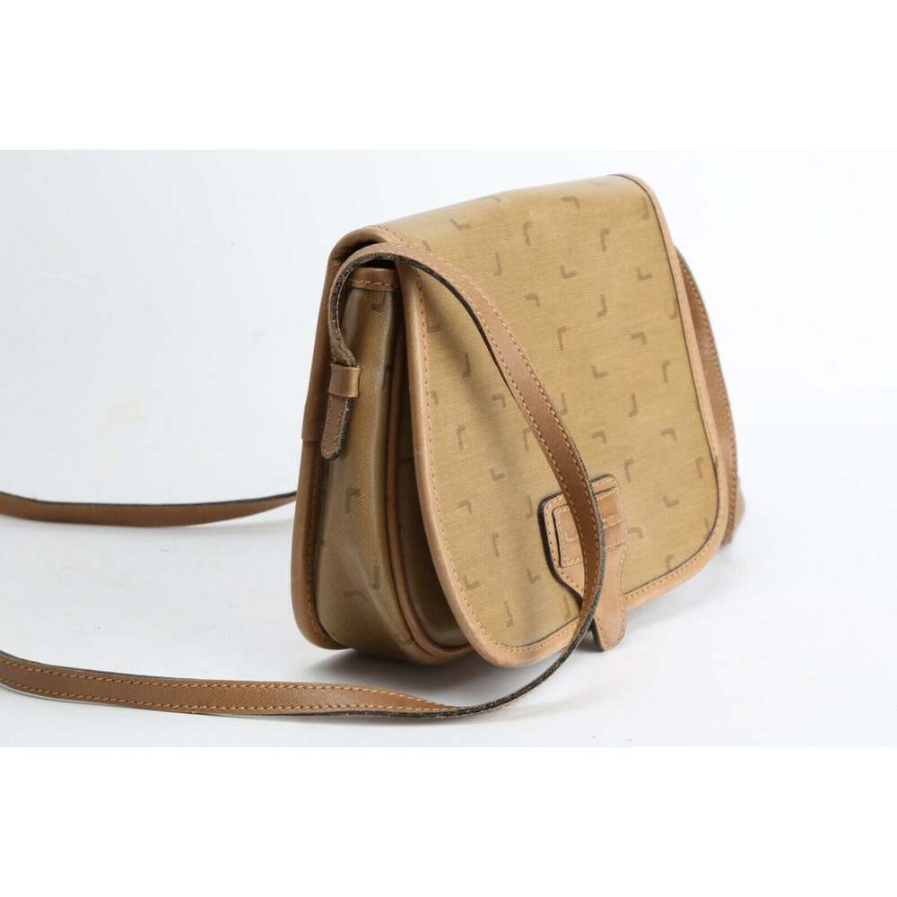 Vintage LANCEL Beige Canvas Coated Flap Mini Shoulder Bag - Picture 4 of 12